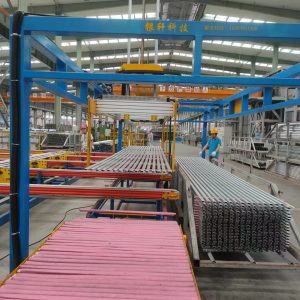 Automatic feeding and discharging. Automatic frame loading;