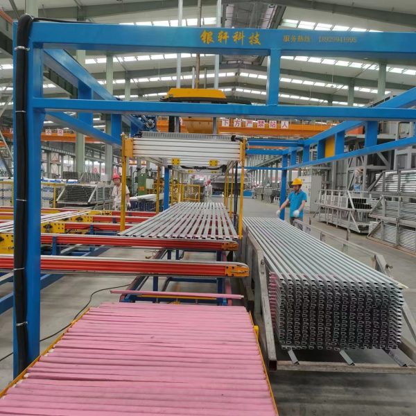 Automatic feeding and discharging. Automatic frame loading;